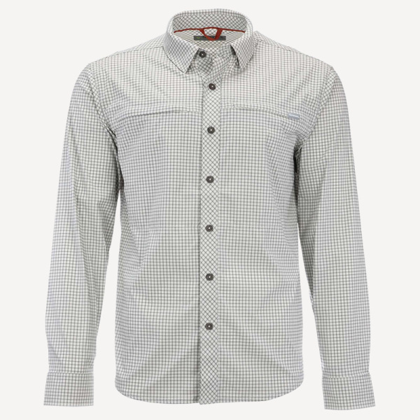 Рубашка Simms BugStopper LS Shirt (Мужской; S(39-40); Sterling Morada Plaid)